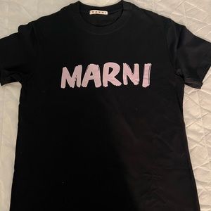 MARNI COTTON T-SHIRT WITH LOGO